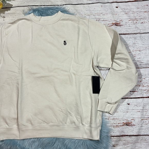 NWT Spiritual Gangster Off White Monogram Classic Crew Sweatshirt - Picture 7 of 10